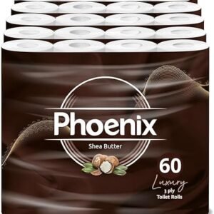 【New Users Sale !!! over 10000 sold !!!!】Phoenix Toilet Rolls – 60 Roll Bulk Buy – Quilted 3 PlyToilet Rolls