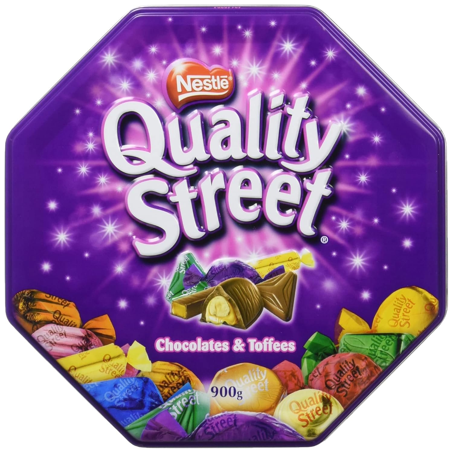 Nestle Quality Street Assorted Chocolate Decorative Metal Tin, 2lb - Image 6
